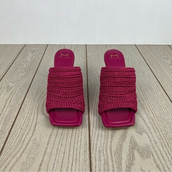 Marc Fisher LTD Women's Dako Woven Sandals 8.5M Medium Pink $140 - Picture 2 of 8